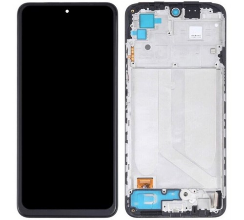 Дисплей для Xiaomi Poco M5s, Redmi Note 10, Redmi Note 10S, черный, с рамкой, Сopy (TFT), M2101K7AI, M2101K7AG
