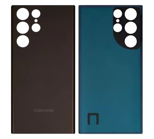 Задняя панель корпуса для Samsung S908B Galaxy S22 Ultra 5G, бордовая (Burgundy)