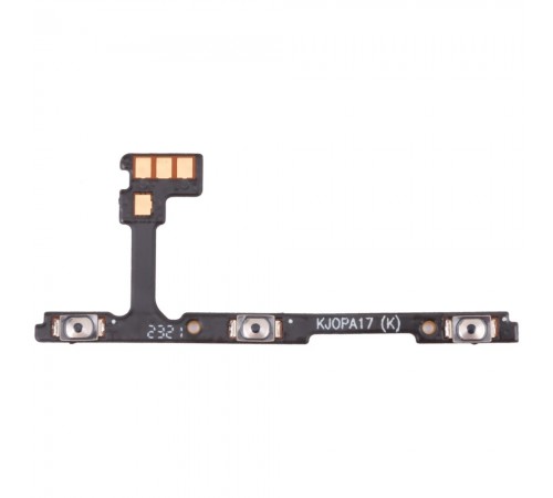 Шлейф для Oppo A17, A17k, кнопки увімкнення, кнопок гучності, Original (PRC)