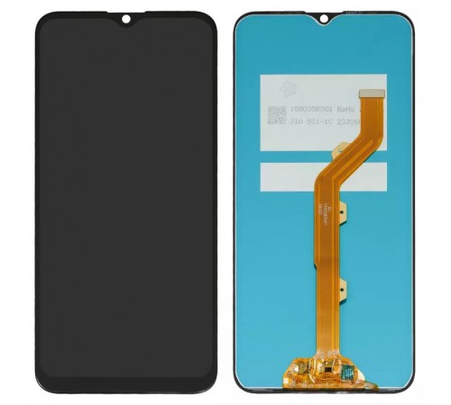 Дисплей для Tecno Camon 12, Spark 4, черный, без рамки, High Copy, 1540387041/2365D50-02