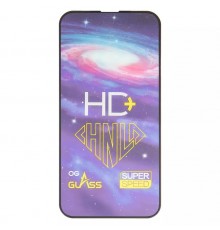 Захисне скло ASP для Apple iPhone 13, iPhone 13 Pro, iPhone 14, 0,33 мм 9H, сумісне з чохлом, Full Glue, чорне, HD+ 