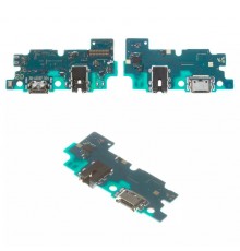 Шлейф для Samsung A205F/DS Galaxy A20, коннектора зарядки, коннектора наушников, микрофона, плата зарядки, High Copy