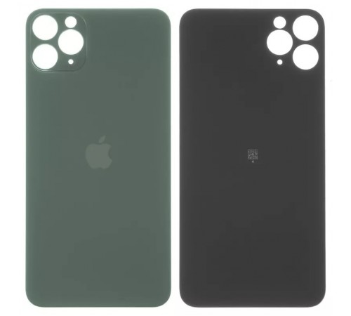 Задняя панель корпуса для iPhone 11 Pro, зеленая, не нужно снимать стекло камеры, big hole, matte midnight green