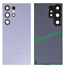 Задняя панель корпуса для Samsung S928 Galaxy S24 Ultra, голубая (Titanium Blue) + стекло камеры