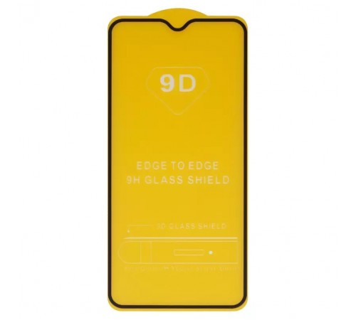 Защитное стекло для Realme 5 Pro, совместимо с чехлом, Full Glue, (без упаковки), черный