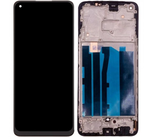 Дисплей для Realme Narzo 60 5G, черный, с рамкой, Сopy (TFT)