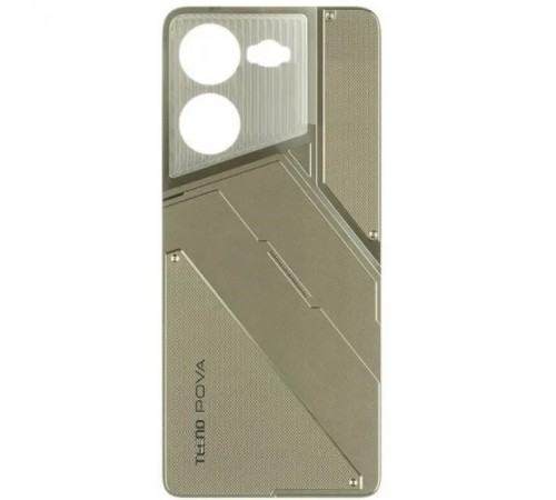 Задняя панель корпуса для Tecno Pova 5 (LH7n), золотая (Amber Gold), Copy Задняя панель корпуса для Tecno Pova 5 (LH7n), золотая (Amber Gold), Copy