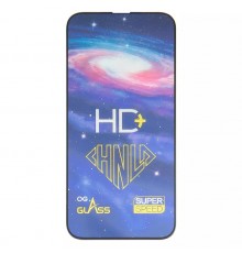 Захисне скло ASP для Apple iPhone 13 Pro Max, iPhone 14 Plus, 0,33 мм 9H, сумісне з чохлом, Full Glue, чорне, HD+ 