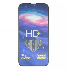 Защитное стекло ASP для Apple iPhone 13 Pro Max, iPhone 14 Plus, 0,33 мм 9H, совместимо с чехлом, Full Glue, черный, HD+