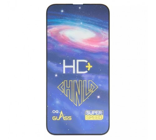 Захисне скло ASP для Apple iPhone 13 Pro Max, iPhone 14 Plus, 0,33 мм 9H, сумісне з чохлом, Full Glue, чорне, HD+ 