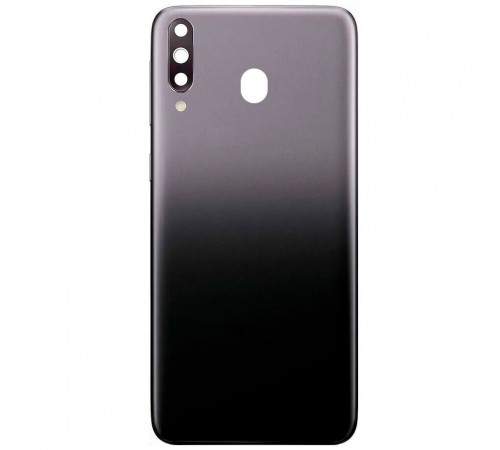 Задня панель корпусу для Samsung M305F/DS Galaxy M30, чорна, Copy + скло камери