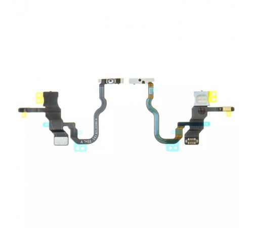 Шлейф для iPhone X, кнопки включения, с компонентами