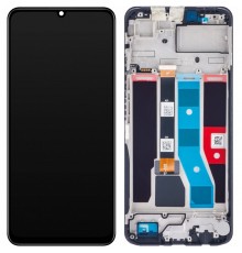 Дисплей для Realme C51, чорний, з рамкою, Original (PRC)