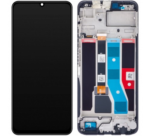 Дисплей для Realme C51, чорний, з рамкою, Original (PRC)