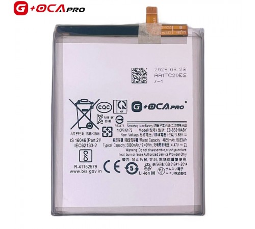 Аккумулятор G+OCA Pro EB-BS918ABY для Samsung S918 Galaxy S23 Ultra, Li-ion, 3,88 B, 5000 мАч