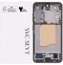 Дисплей для Samsung S931 Galaxy S25, черный (Blue Black), с рамкой, Original, сервисная упаковка, #GH82-36329E