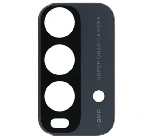 Скло камери для Xiaomi Redmi 9T, чорне, без рамки, велике