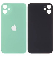 Задняя панель корпуса для iPhone 11, зеленая, не нужно снимать стекло камеры, big hole