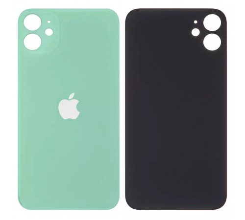 Задняя панель корпуса для iPhone 11, зеленая, не нужно снимать стекло камеры, big hole