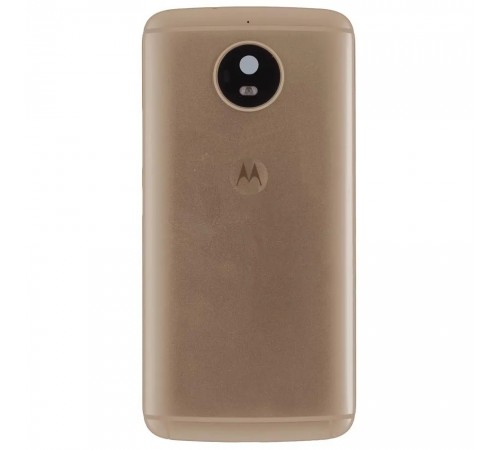 Задняя панель корпуса для Motorola Moto G5s XT1794, золотая (Fine Gold) + стекло камеры