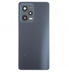 Задняя панель корпуса для Xiaomi Redmi Note 12 Pro 5G, черная, Copy + стекло камеры
