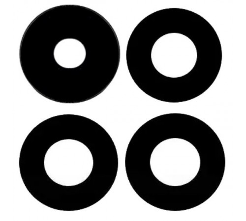 Скло камери для Motorola Moto G9 Power XT2091, без рамки, комплект 4 шт.