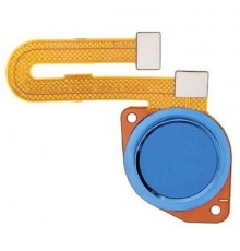 Шлейф для Motorola Moto E7 Plus XT2081-1, Moto E7 Power XT2097-6, сканера отпечатка пальца (Touch ID), синий