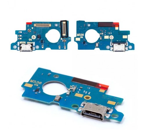 Шлейф для Samsung M536 Galaxy M53, коннектора зарядки, мікрофона, плата зарядки