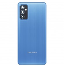 Задня панель корпуса для Samsung M526 Galaxy M52, голуба (Icy Blue), Copy + скло камери