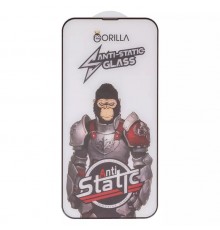 Защитное стекло для Apple iPhone 13 Pro Max, iPhone 14 Plus, совместимо с чехлом, Full Glue, Anti-Static, черный, gorilla