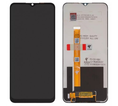 Дисплей для Realme C21Y, C25Y, черный, без рамки, FLYCDI, RMX3261, RMX3263, RMX3265, RMX3268, RMX3269, JT0099-220