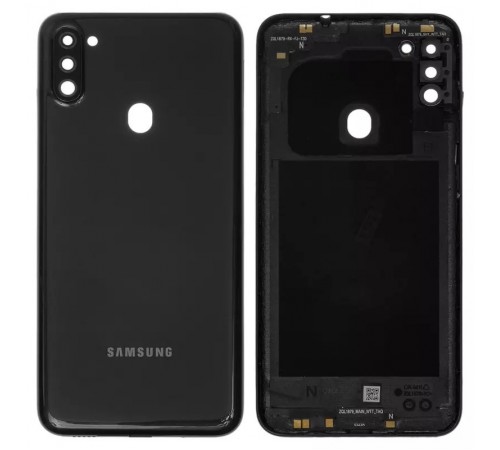 Задняя панель корпуса для Samsung M115 Galaxy M11, черная