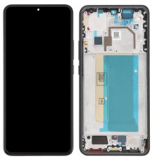 Дисплей для Xiaomi 13T, 13T Pro, черный (Black), с рамкой, Original (PRC) (переклеено стекло), 2306EPN60G, 23078PND5G, 23078RKD5C