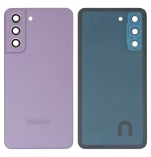 Задня панель корпусу для Samsung G990B Galaxy S21 FE 5G, фіолетова (Lavender) + скло камери