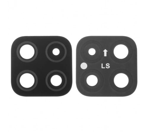 Скло камери для Samsung A226 Galaxy A22 5G, чорне, без рамки