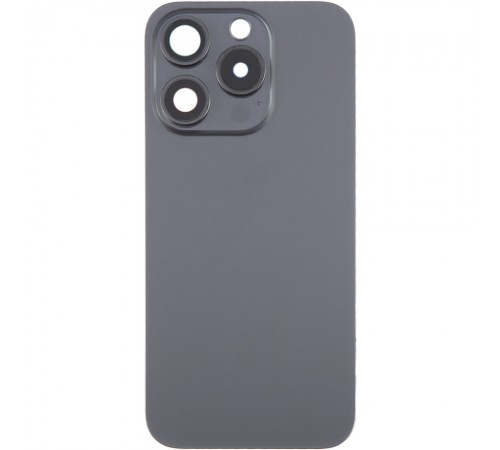 Задняя панель корпуса для iPhone 15 Pro, черная + стекло камеры, Original (PRC)