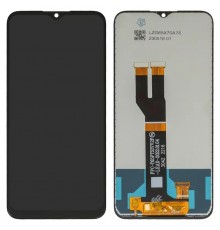 Дисплей для Nokia C21 Plus, чорний, без логотипа, без рамки, High Copy  
