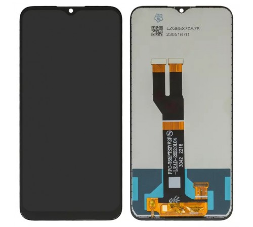 Дисплей для Nokia C21 Plus, чорний, без логотипа, без рамки, High Copy  