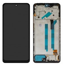 Дисплей для Xiaomi Redmi Note 12 Pro 4G, чорний, з рамкою, High Copy (OLED)