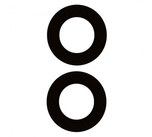 Скло камери для iPhone 15, iPhone 15 Plus, чорне, без рамки, комплект 2 шт.