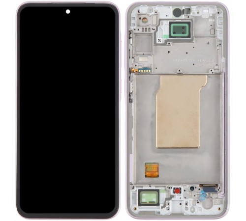 Дисплей для Samsung A356 Galaxy A35 5G, розовый (Lilac), с рамкой, Original