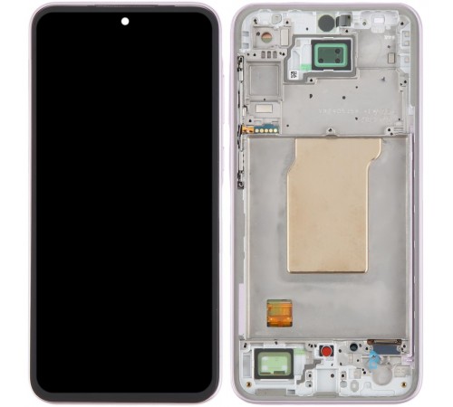 Дисплей для Samsung A356 Galaxy A35 5G, рожевий (Lilac), з рамкою, Original Дисплей для Samsung A356 Galaxy A35 5G, рожевий (Lilac), з рамкою, Original
