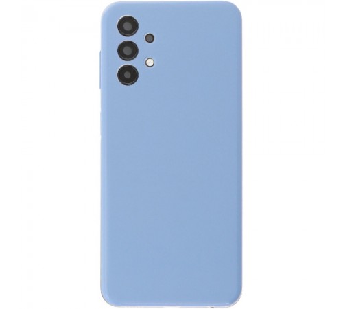 Задняя панель корпуса для Samsung A135 Galaxy A13, голубая, Copy + стекло камеры