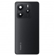 Задняя панель корпуса для Xiaomi Redmi Note 14 5G, черная (Midnight Black) + стекло камеры, 50MP