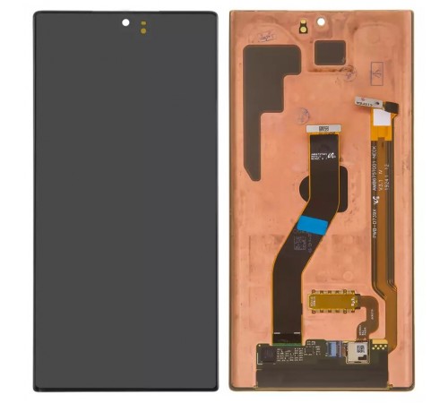 Дисплей для Samsung N975F Galaxy Note 10 Plus, чорний, без рамки, Оригінал (переклеєне скло)