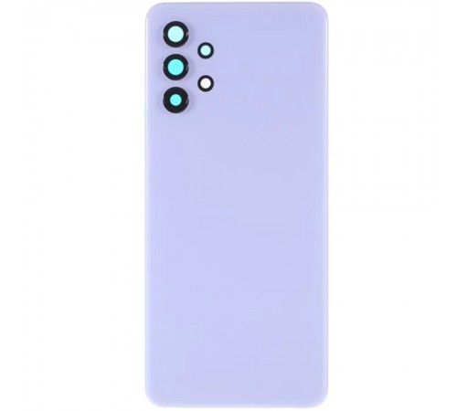 Задняя панель корпуса для Samsung A325 Galaxy A32, фиолетовая (Awesome Violet), Copy + стекло камеры
