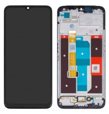 Дисплей для Realme C35, чорний, з рамкою, High Copy, RMX3511, 1540432190