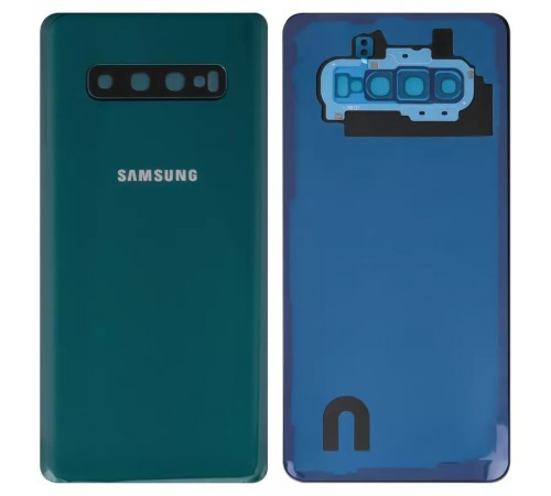 Задня панель корпусу для Samsung G975 Galaxy S10 Plus, зелена (Prism Green) + скло камери