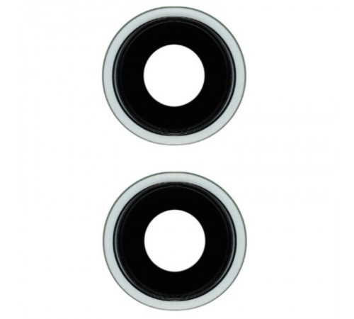 Скло камери для iPhone 15, iPhone 15 Plus, зелене, з рамкою, комплект 2 шт.