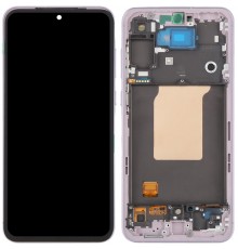 Дисплей для Samsung A556 Galaxy A55, фиолетовый (Lilac), с рамкой, Original (PRC), #GH82-34305C